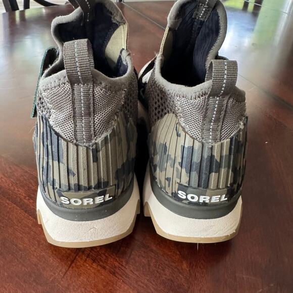 Sorel Kinetic Sneak High Top Sneakers‎ Size 8.5 Sage Green/camo - Picture 7 of 7